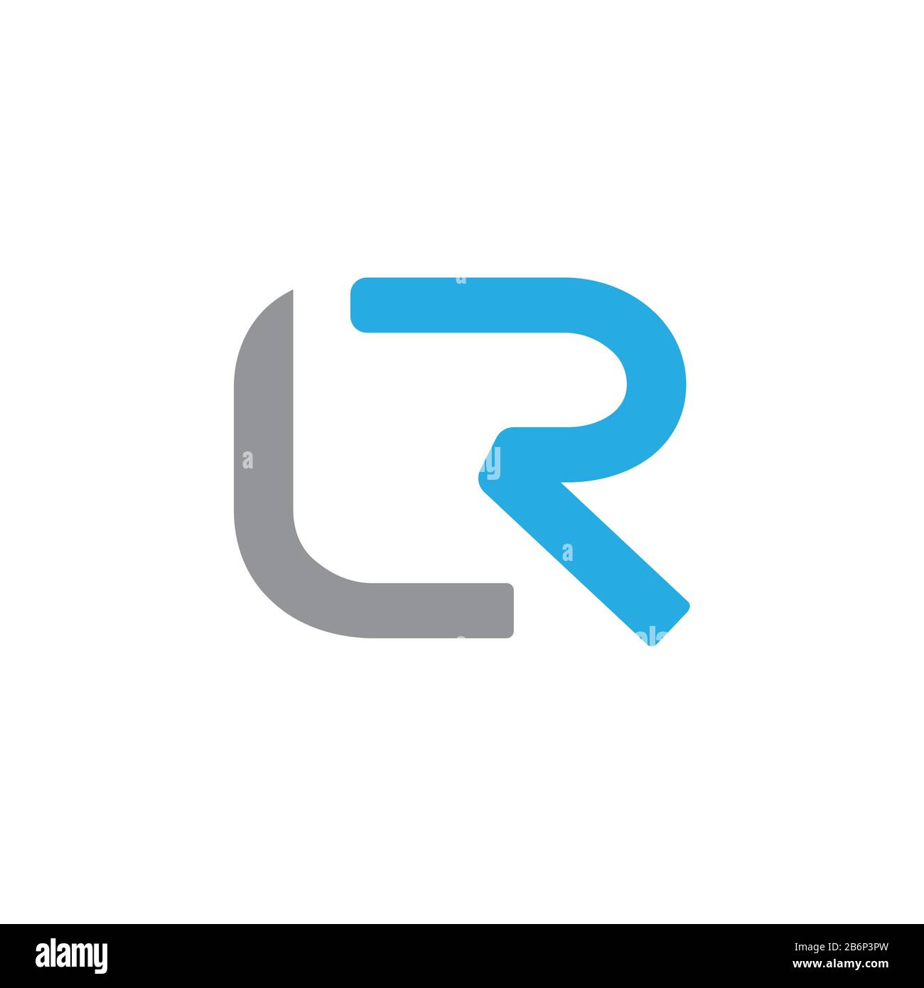 Initial LR letter Business Logo Design vector Template. Abstract Letter ...