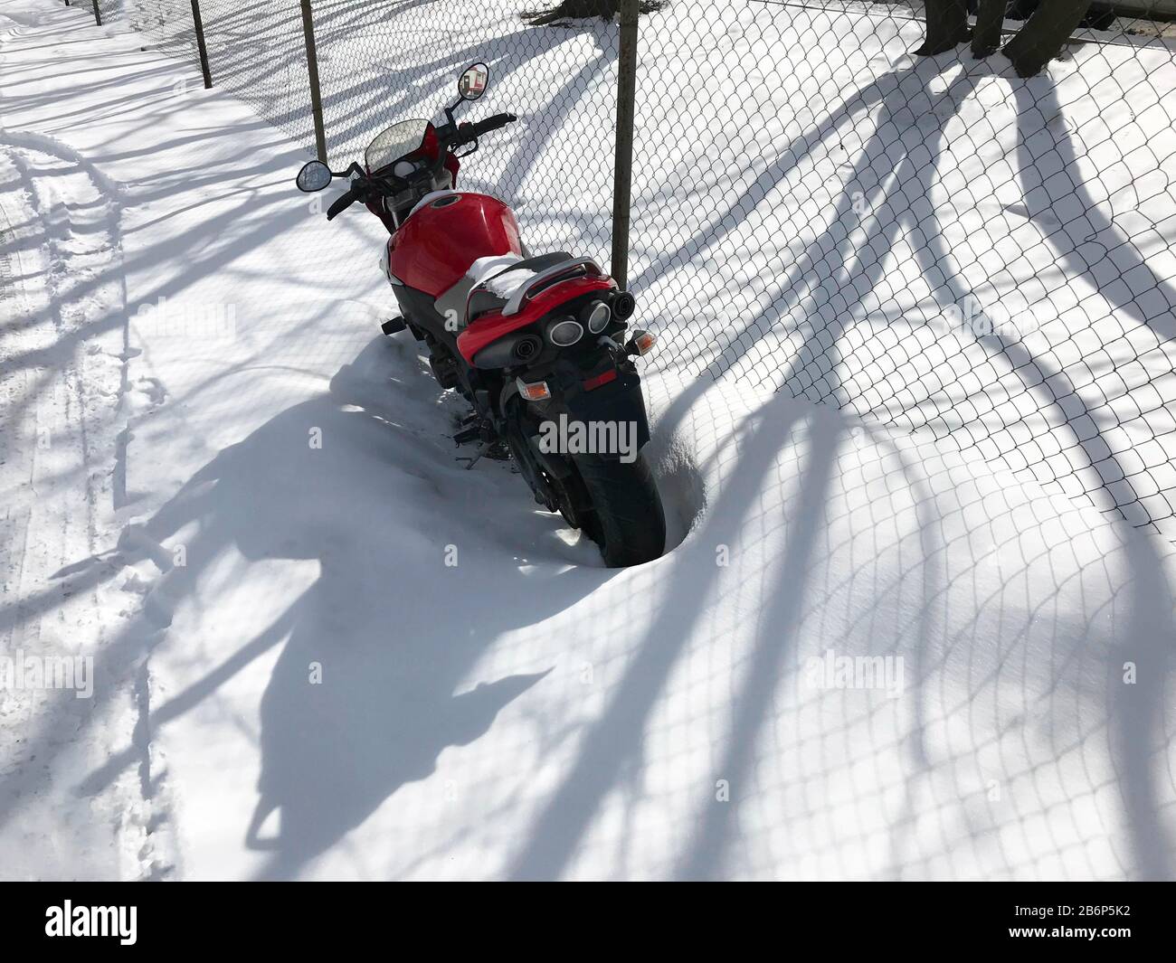 Motorcycle snow ice hires stock photography and images Alamy