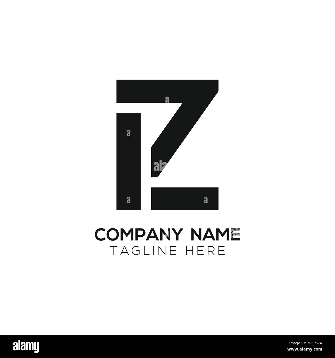Initial LZ letter Business Logo Design vector Template. Abstract Letter LZ logo Design Stock Vector