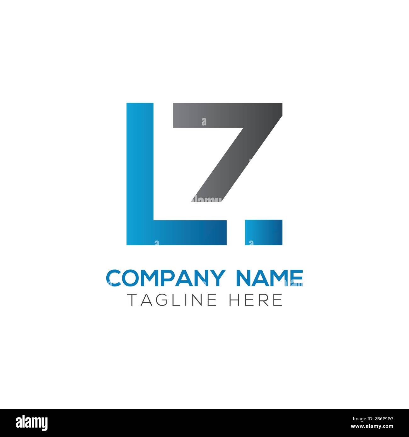 Initial LZ letter Business Logo Design vector Template. Abstract Letter LZ logo Design Stock Vector