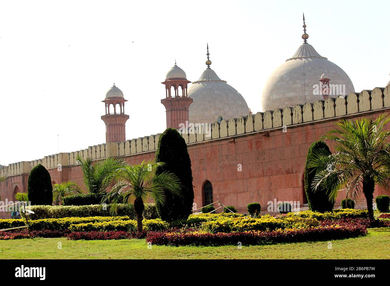 Badshahi Mosque Located At Walled City In Lahore Pakistan Stock Photo