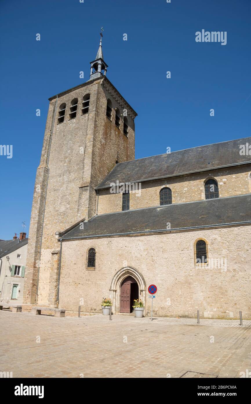 Jargeau village in Loiret department in France Stock Photo