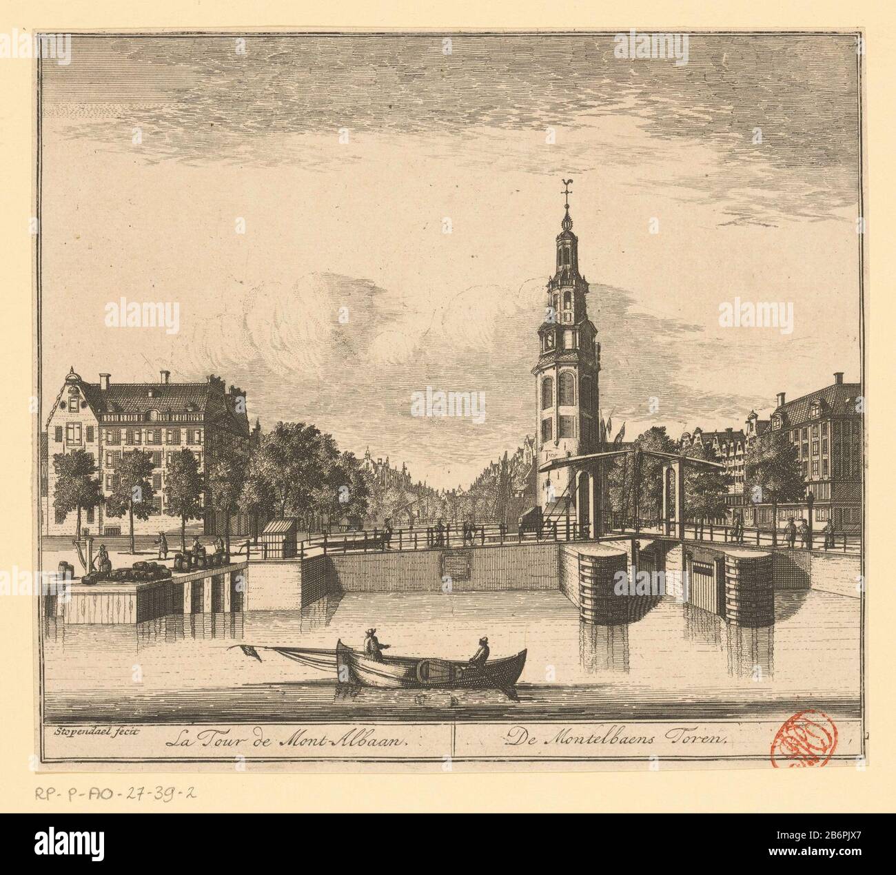 Gezicht op de Montelbaanstoren te Amsterdam De Montelbaens Toren La