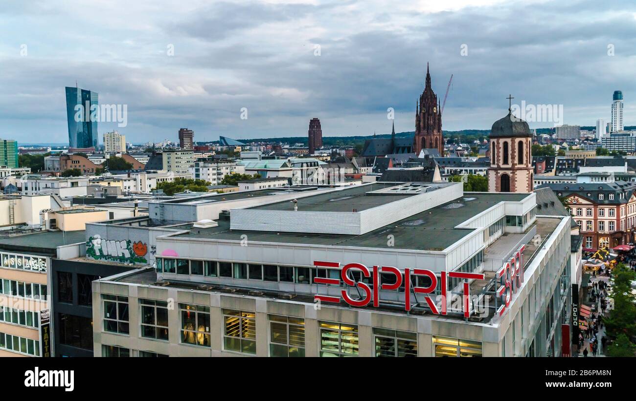 FRANKFURT, GERMANY, OCTOBER 5th 2019 Facade from ESPRIT Store and Cityscape  in Frankfurt am Main Stock Photo - Alamy