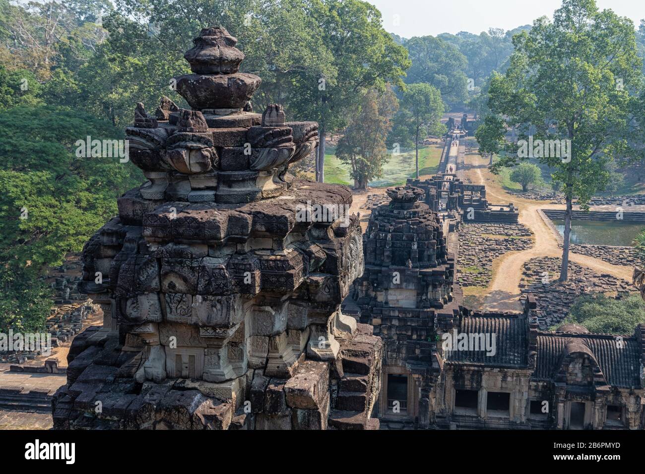 Baphuon Temple near Angkor Wat in Cambodia Stock Photo