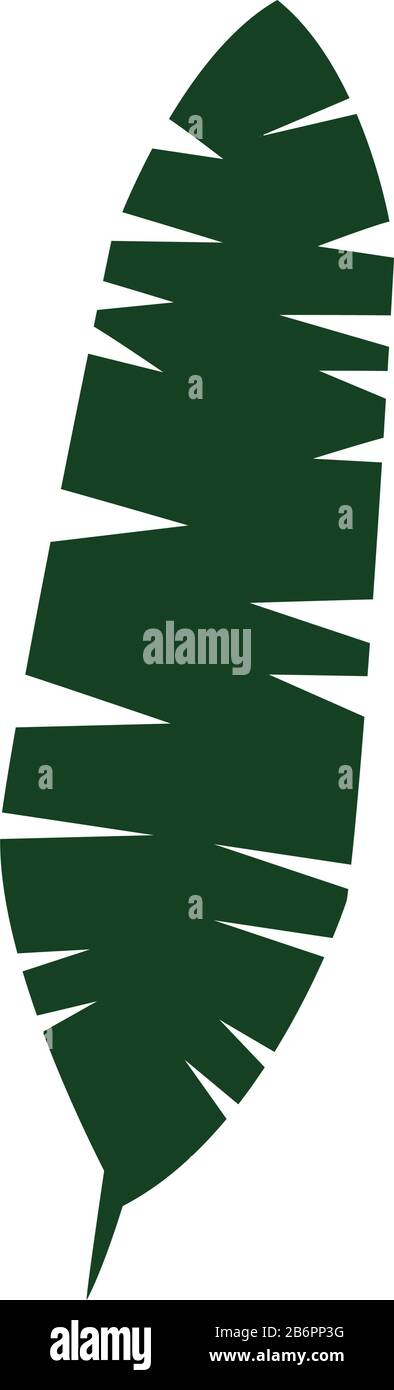 leaf palm tropical foliage icon Stock Vector Image & Art - Alamy