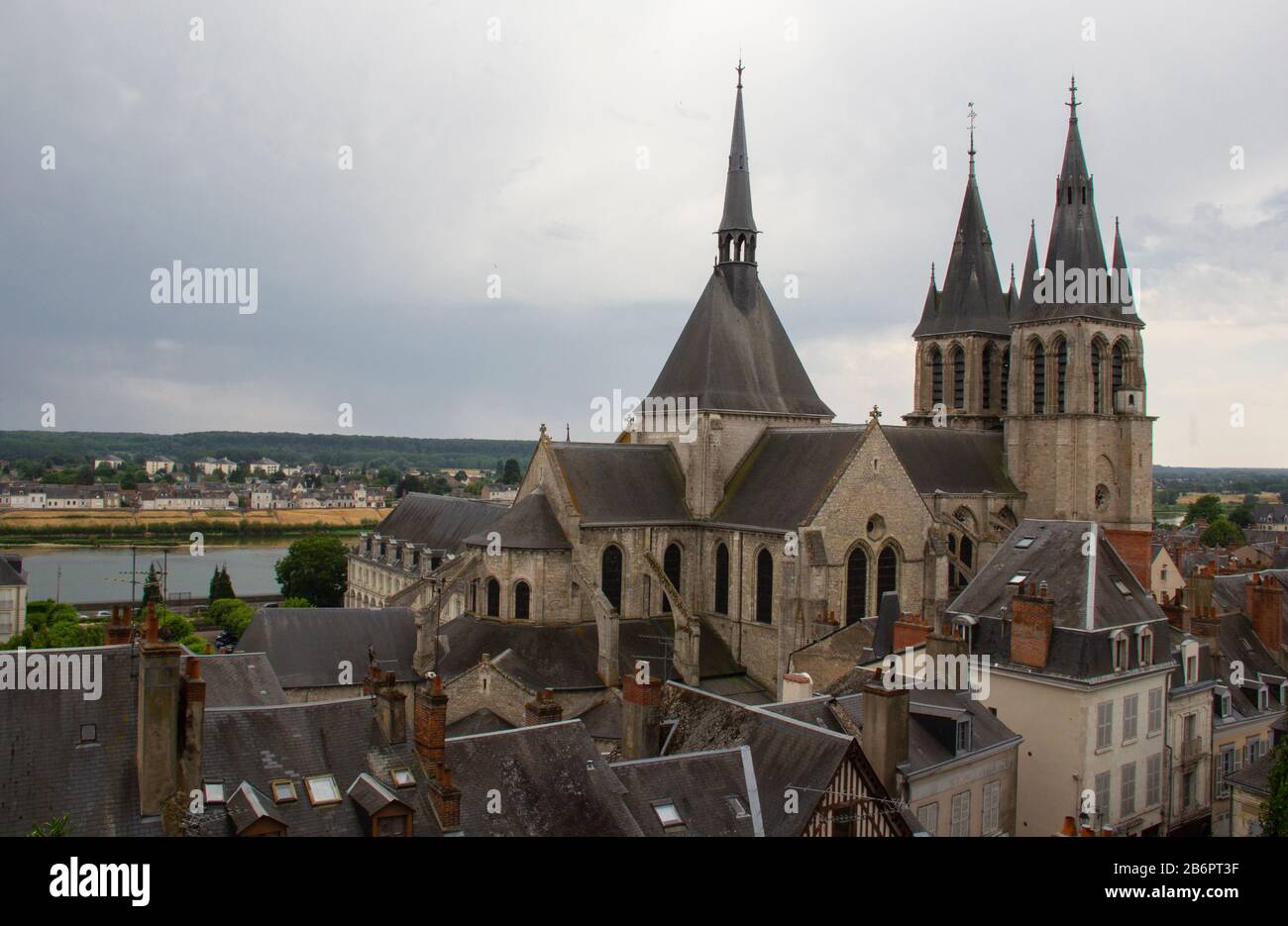 Church in Blois, France Stock Photo - Alamy