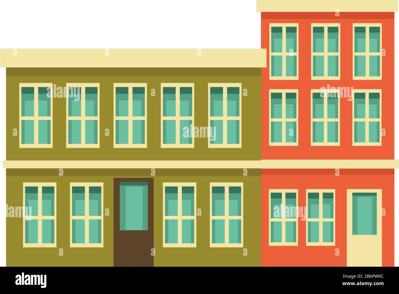 buildings with windows cityscape scene Stock Vector Image & Art - Alamy