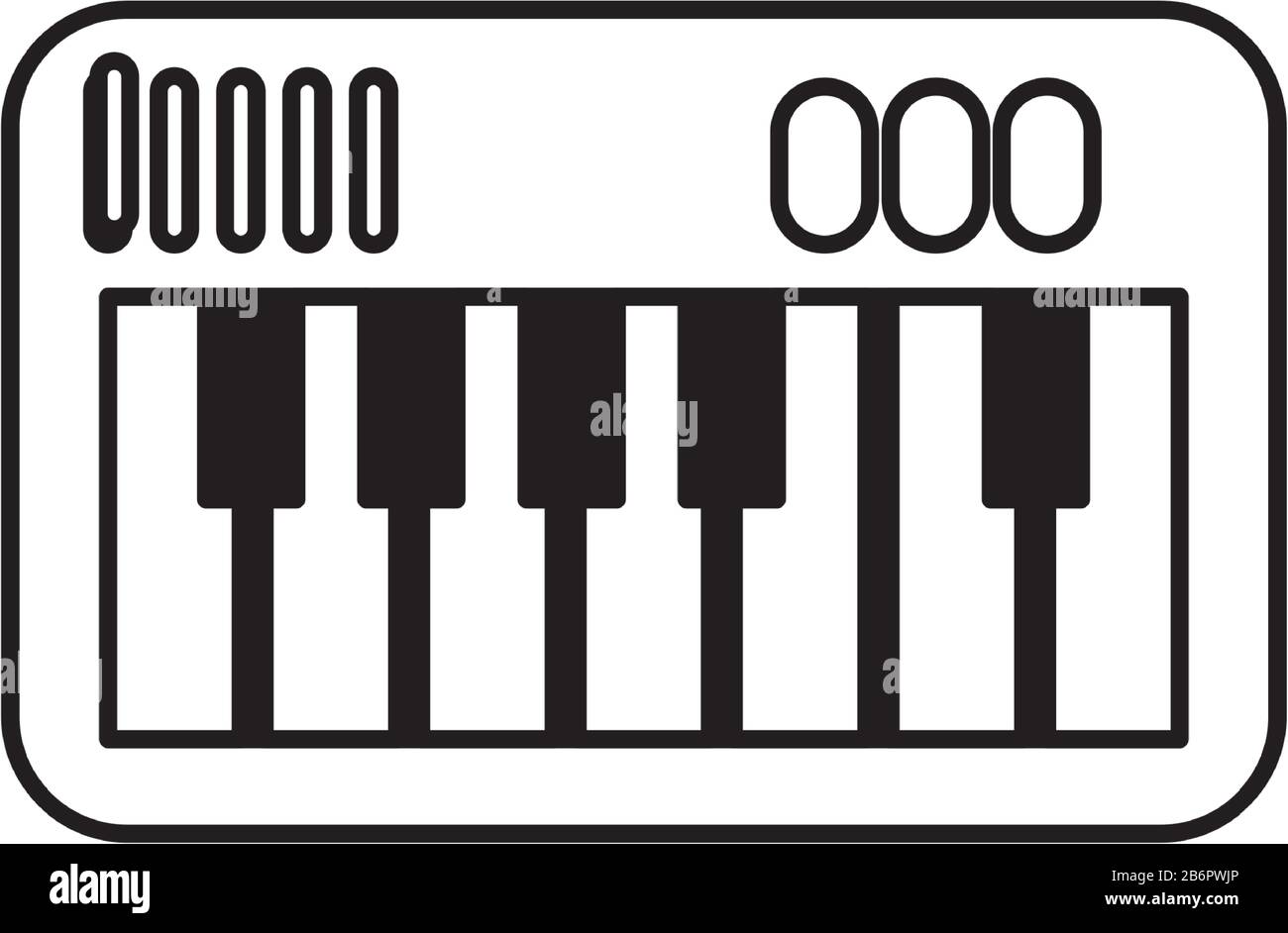 piano instrument musical flat style icon Stock Vector Image & Art - Alamy