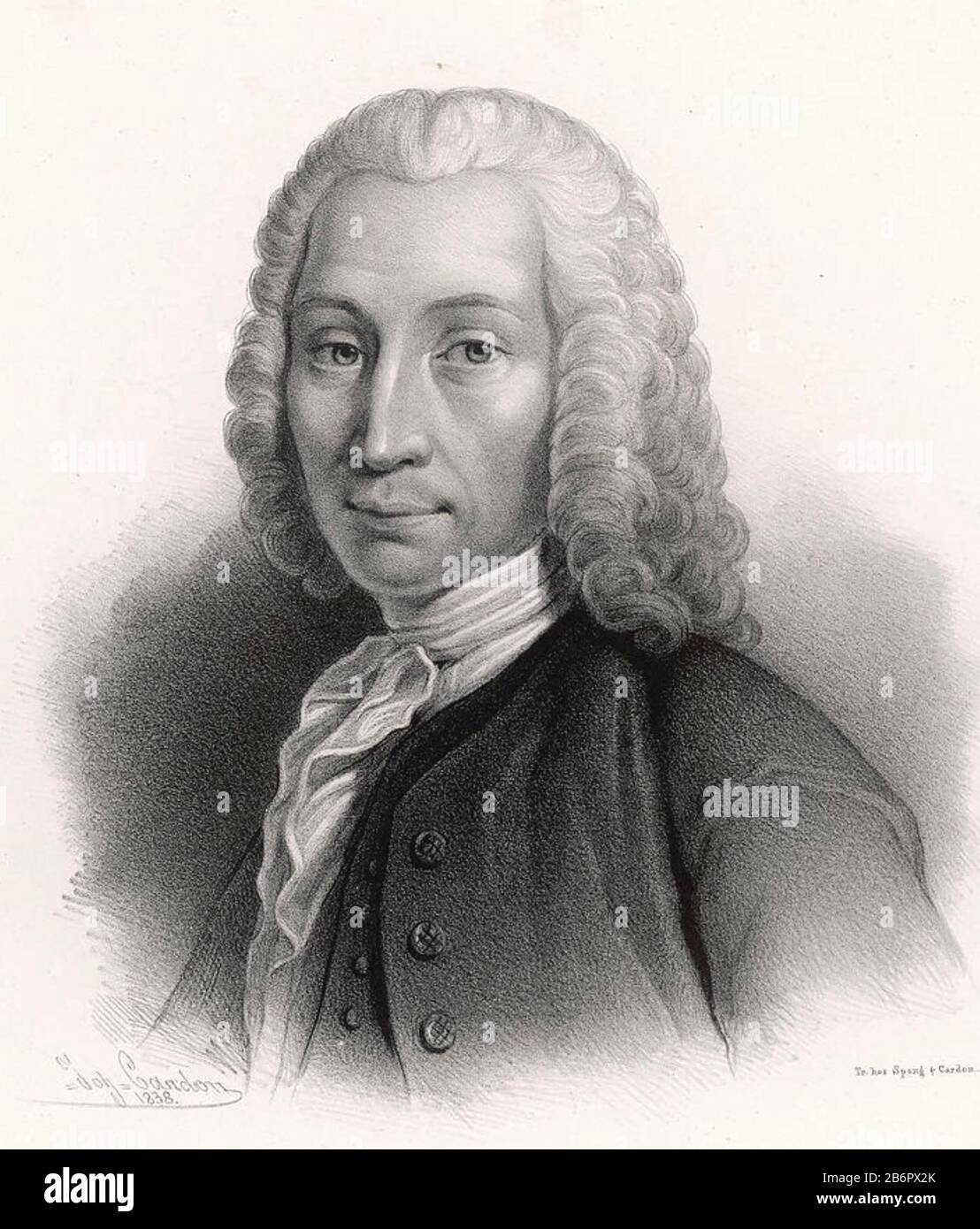 ANDERS CELSIUS (1701-1744) Swedish astronomer, physicist and mathematician Stock Photo