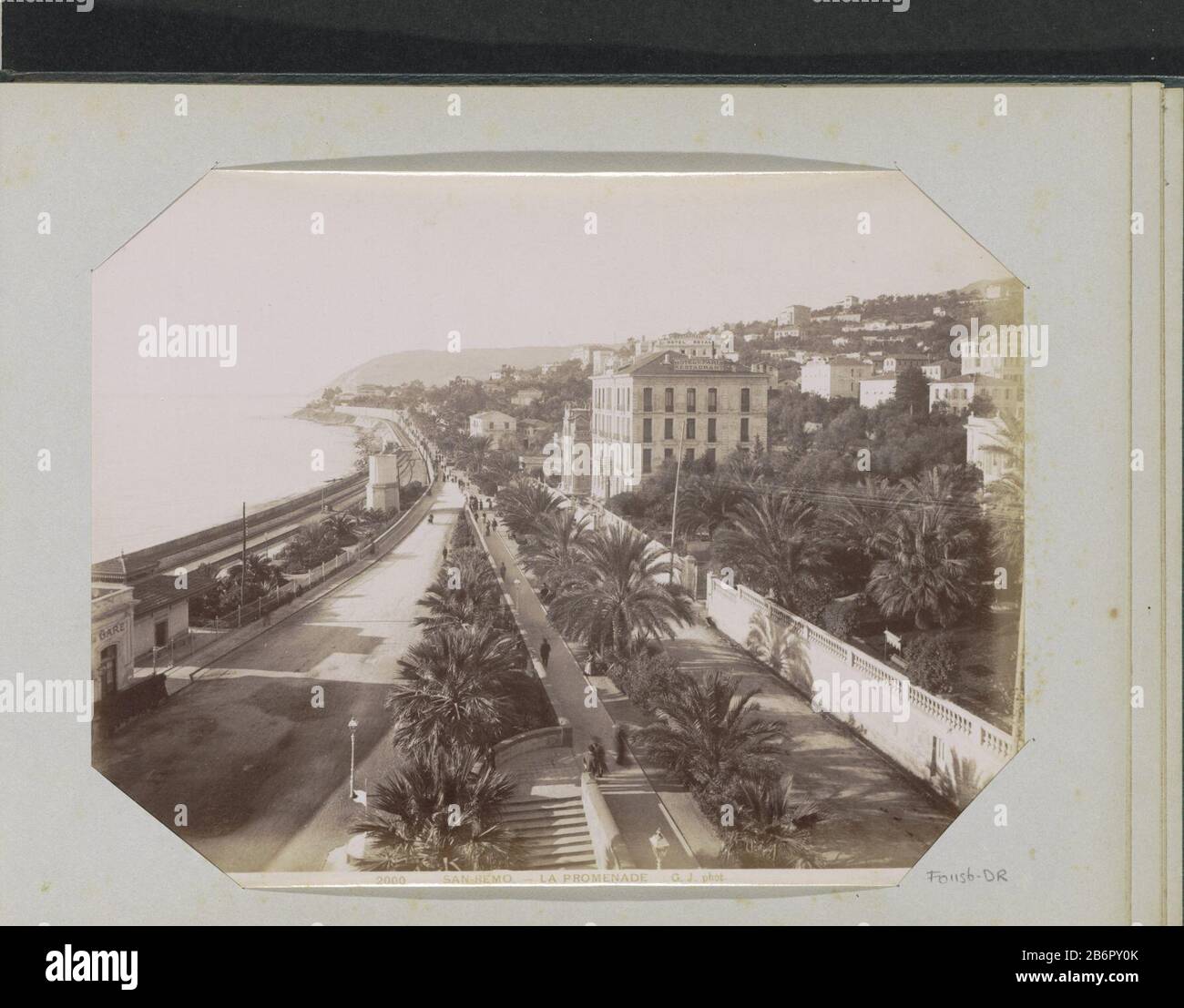 Gezicht Op De Promenade Van San Remo This Photo Is Loose In The Album Manufacturer Photographer