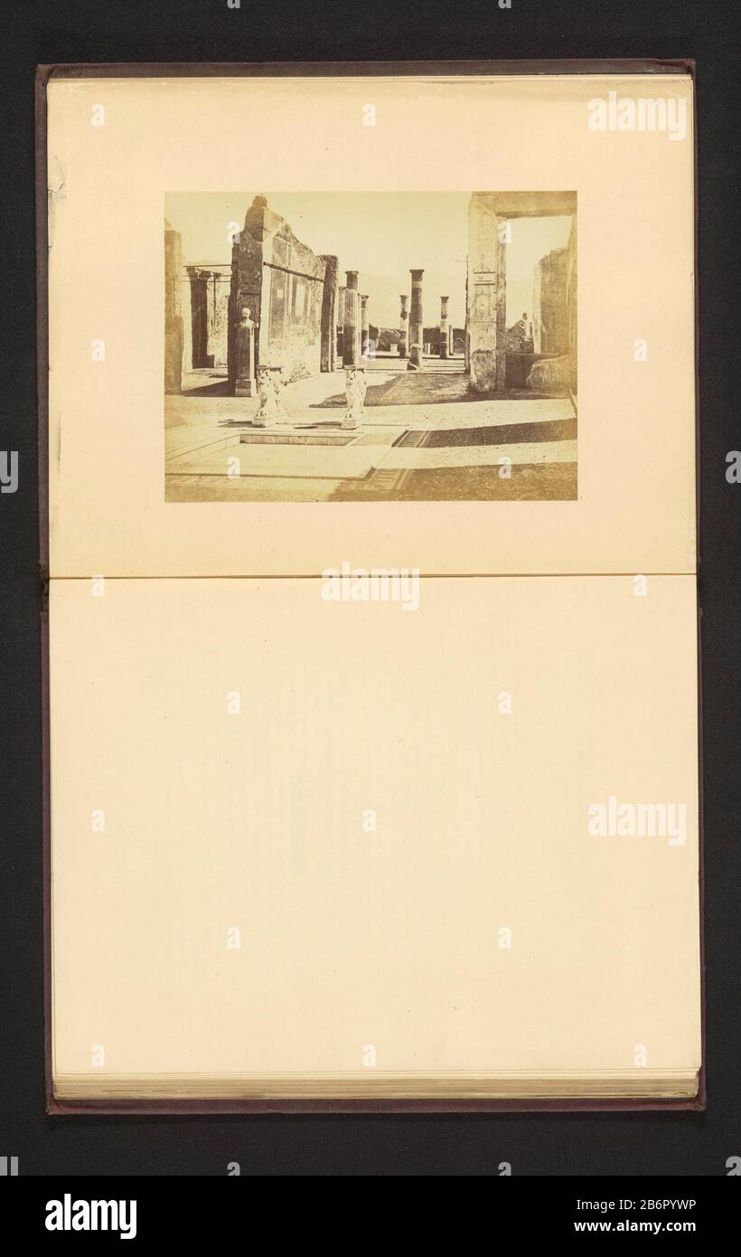 View Of The Ruins Of Casa Di Cornelio Rufo To Pompei Object Type