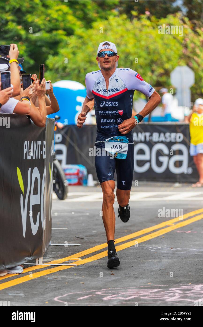 USA, Hawaii, Big Island, Kona, Ironman Kona triathlon, male winner Jan  Frodeno from Germany Stock Photo - Alamy