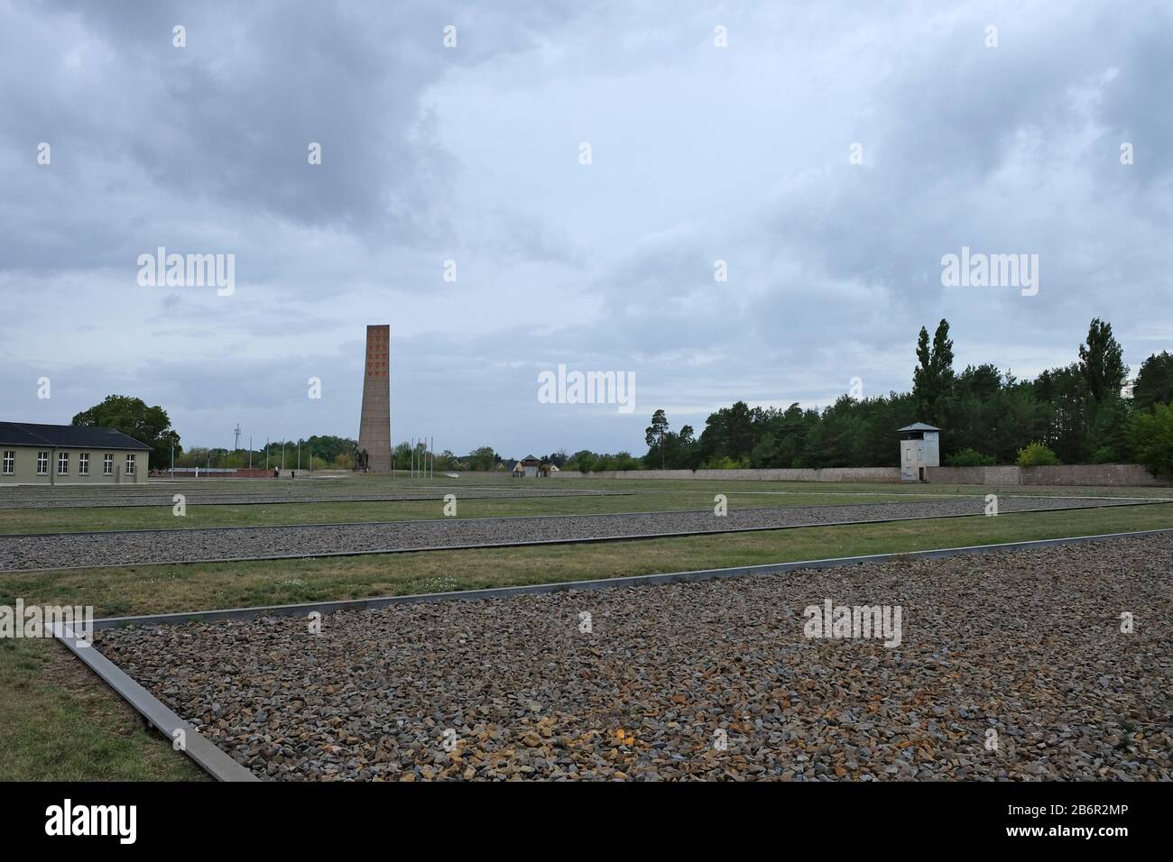 September 2019 in the concentration camp of Sachsenhausen, Germany Stock Photo