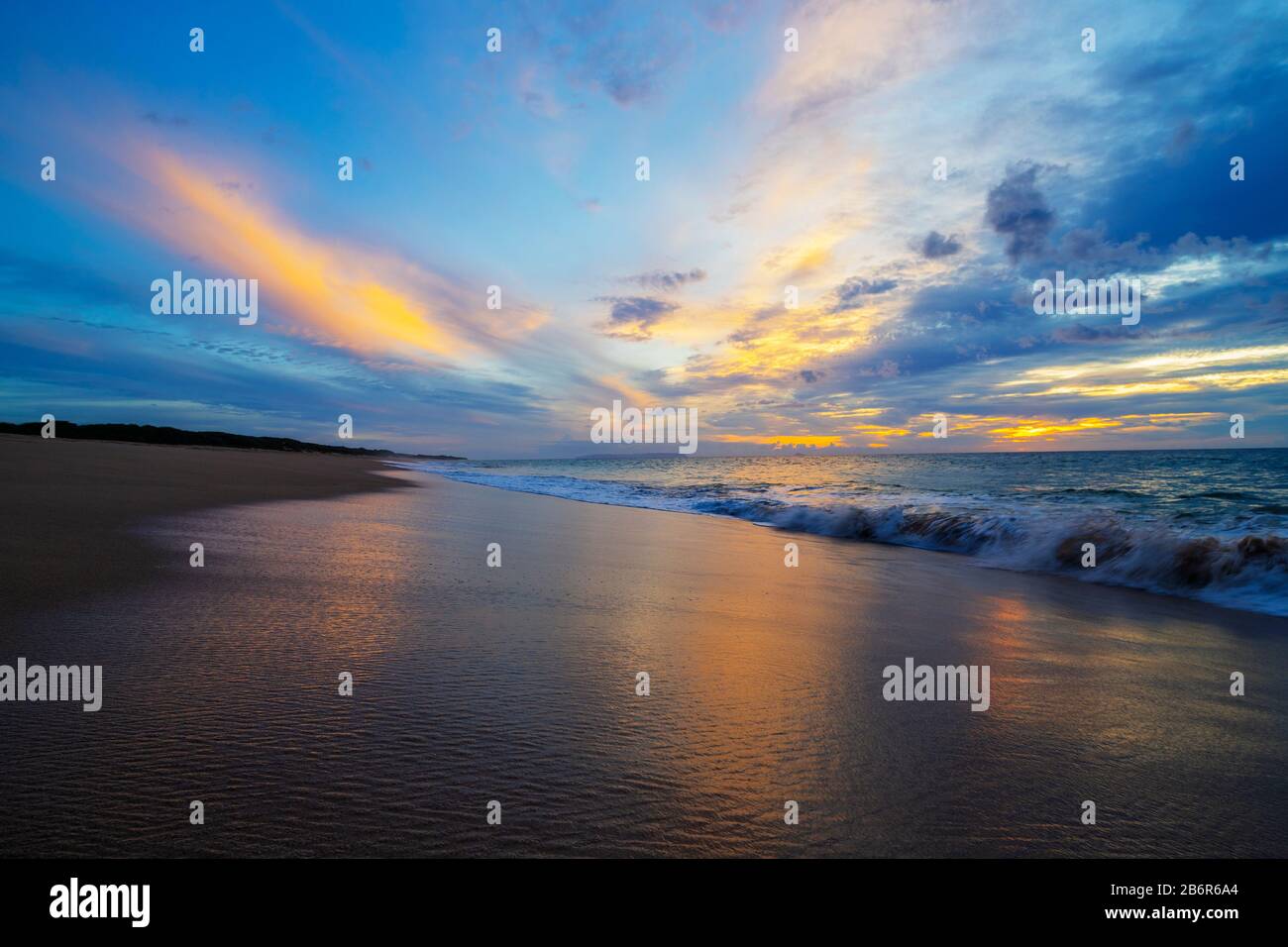 United States of America, Hawaii, Kauai island, Polihale state park beach Stock Photo