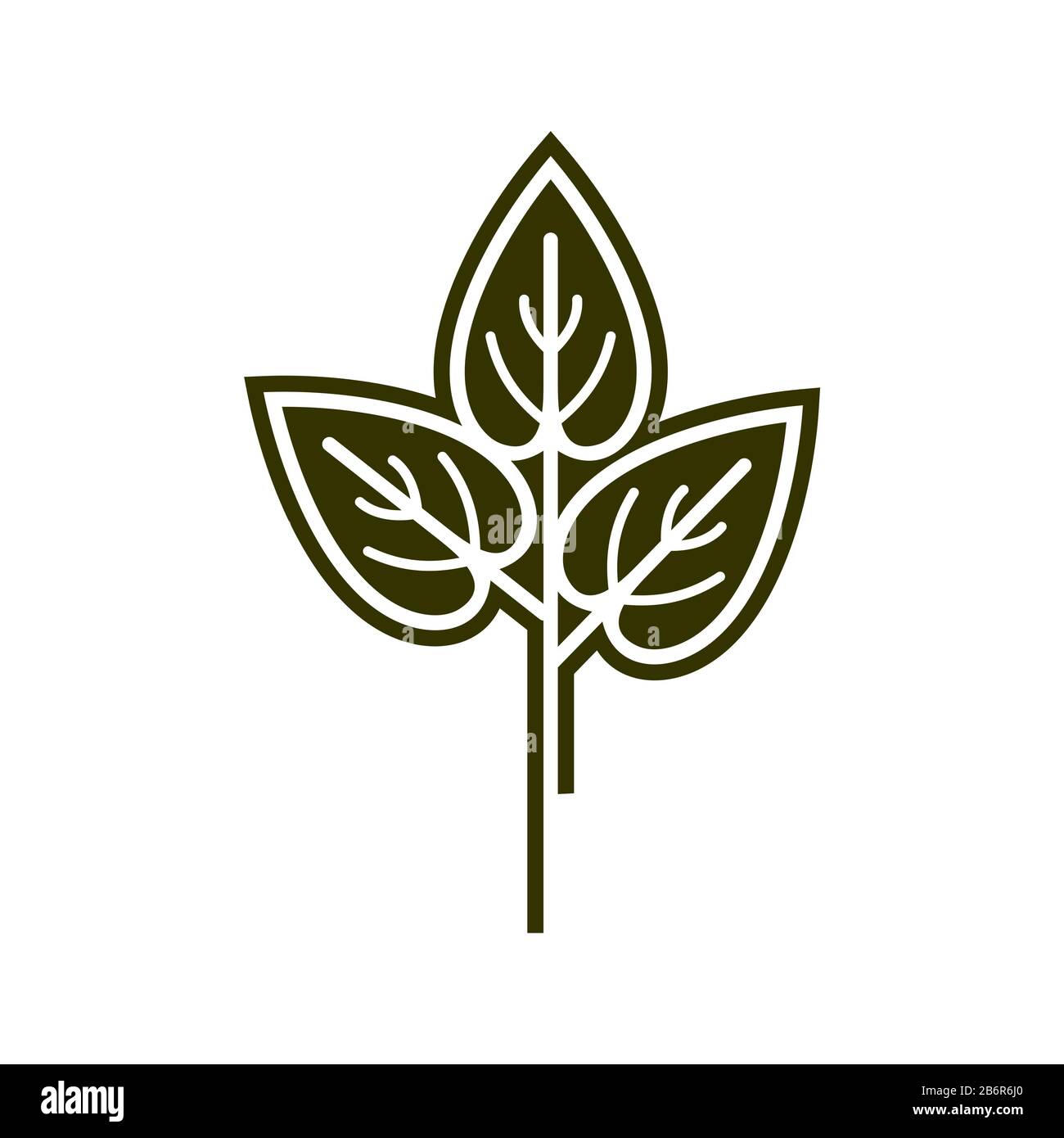 Growth Green Leaves Logo Template Illustration Design. Vector EPS 10 ...