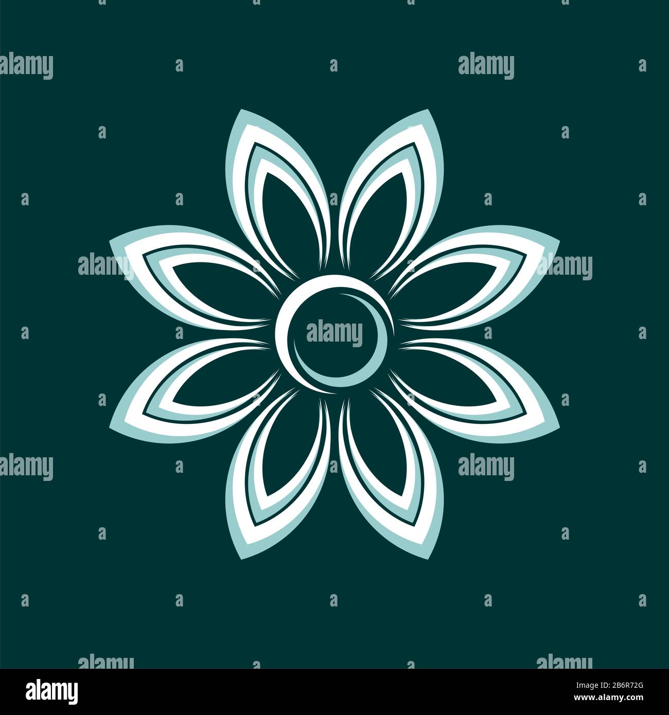 Abstract Flower vector Logo Template Illustration design EPS 10 Stock ...