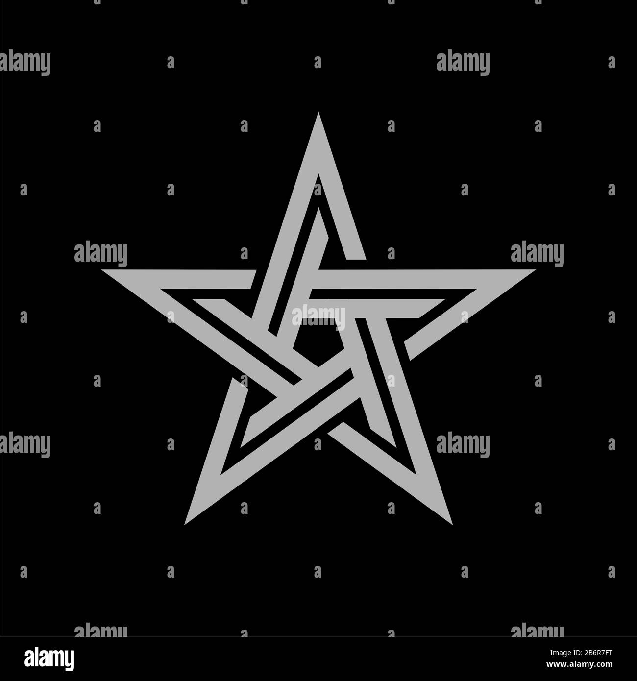 Silver Star vector Logo Template Illustration Design. Vector EPS 10