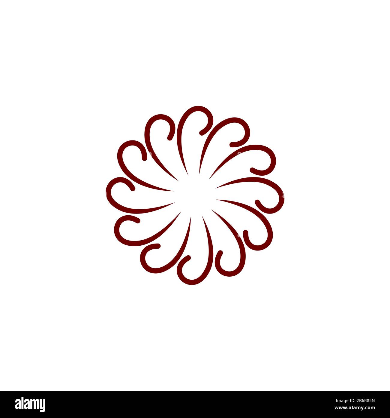 Ornamental Flower Logo Template Illustration Design. Vector EPS 10 ...