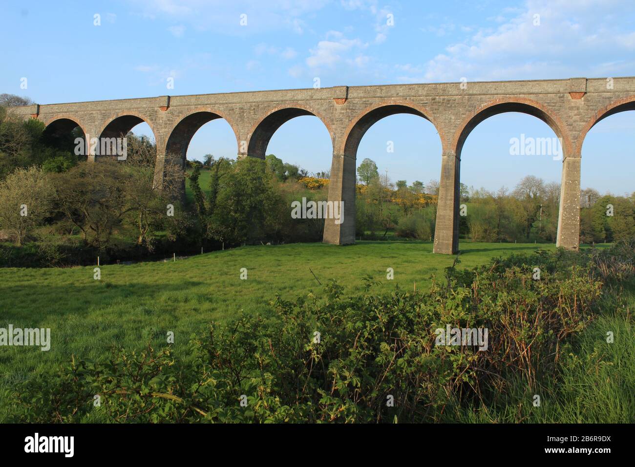 Tassagh Viaduct, a disused viaduct located in Tassagh, County Armagh, N. Ireland Stock Photo