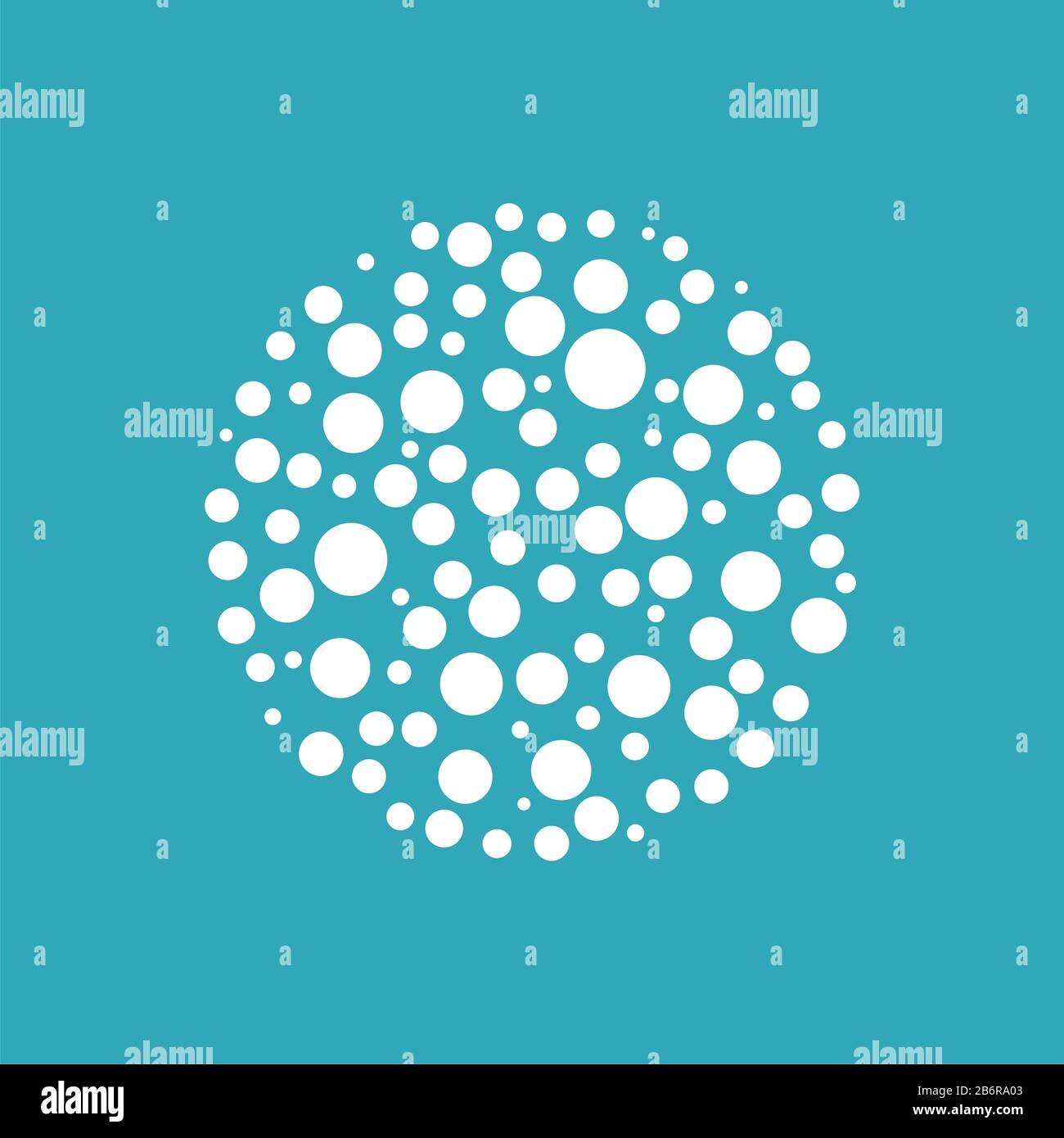 Dots Circle Shape Logo Template Illustration Design. Vector EPS 10 ...