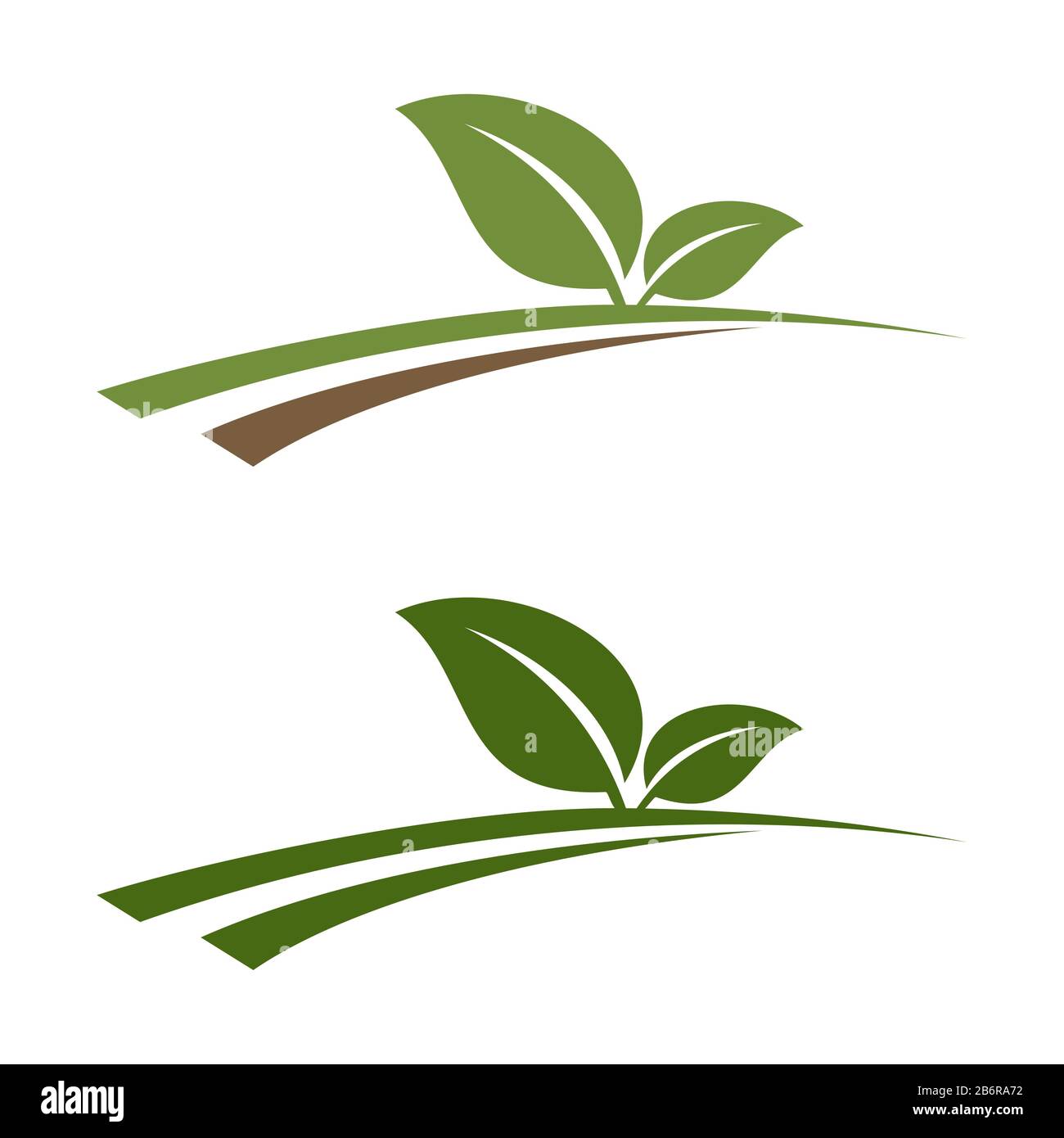 Green Leaf Growth Logo Template Illustration Design. Vector EPS 10 ...