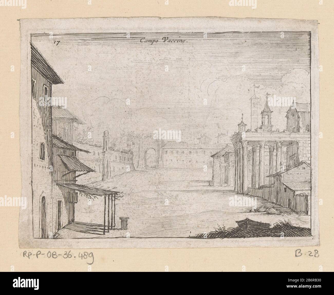 Gezicht op het Forum Romanum te Rome Campo Vaccino (titel op object) Gezichten op Rome (serietitel) Alcune vedute et prospettive di luoghi dishabitati di Roma (serietitel) Gezicht op het Forum Romanum te RomeCampo Vaccino (titel op object)Gezichten op Rome (serietitel)Alcune vedute et prospettive di luoghi dishabitati di Roma (serietitel) Object Type : prent Serienummer: 17/52Objectnummer: RP-P-OB-36.489Catalogusreferentie: The Illustrated Bartsch 28Bartsch 28 Inscriptions / Merken:  collector's mark , verso, gestempeld: Lugt 2228 Manufacturer : prentmaker: Giovanni Battista Mercatinaar eigen Stock Photo