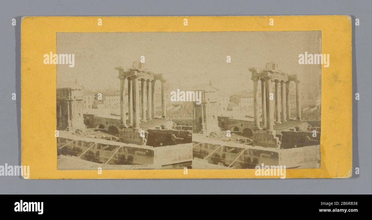 Photo Ancienne Originale De Rome – Foro Romano – Tirage Albuminé Sur Carton (1880)