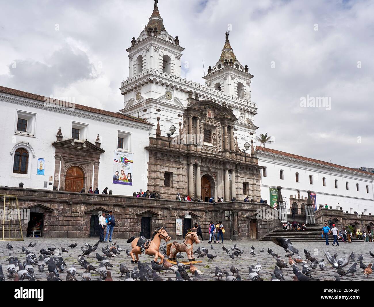 San Francisco Church and monastery Quito, Ecuador Stock Photo