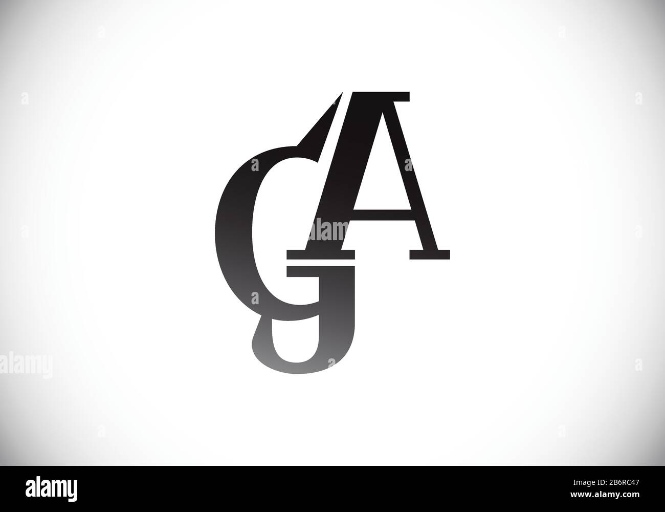 G A, GA Initial Letter Logo design vector template, Graphic Alphabet Symbol for Corporate Business Identity Stock Vector