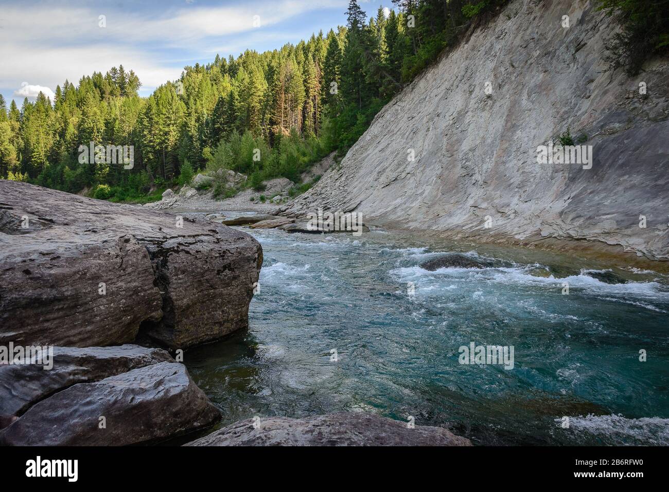 Breathtaking Flathead River Stock Photo