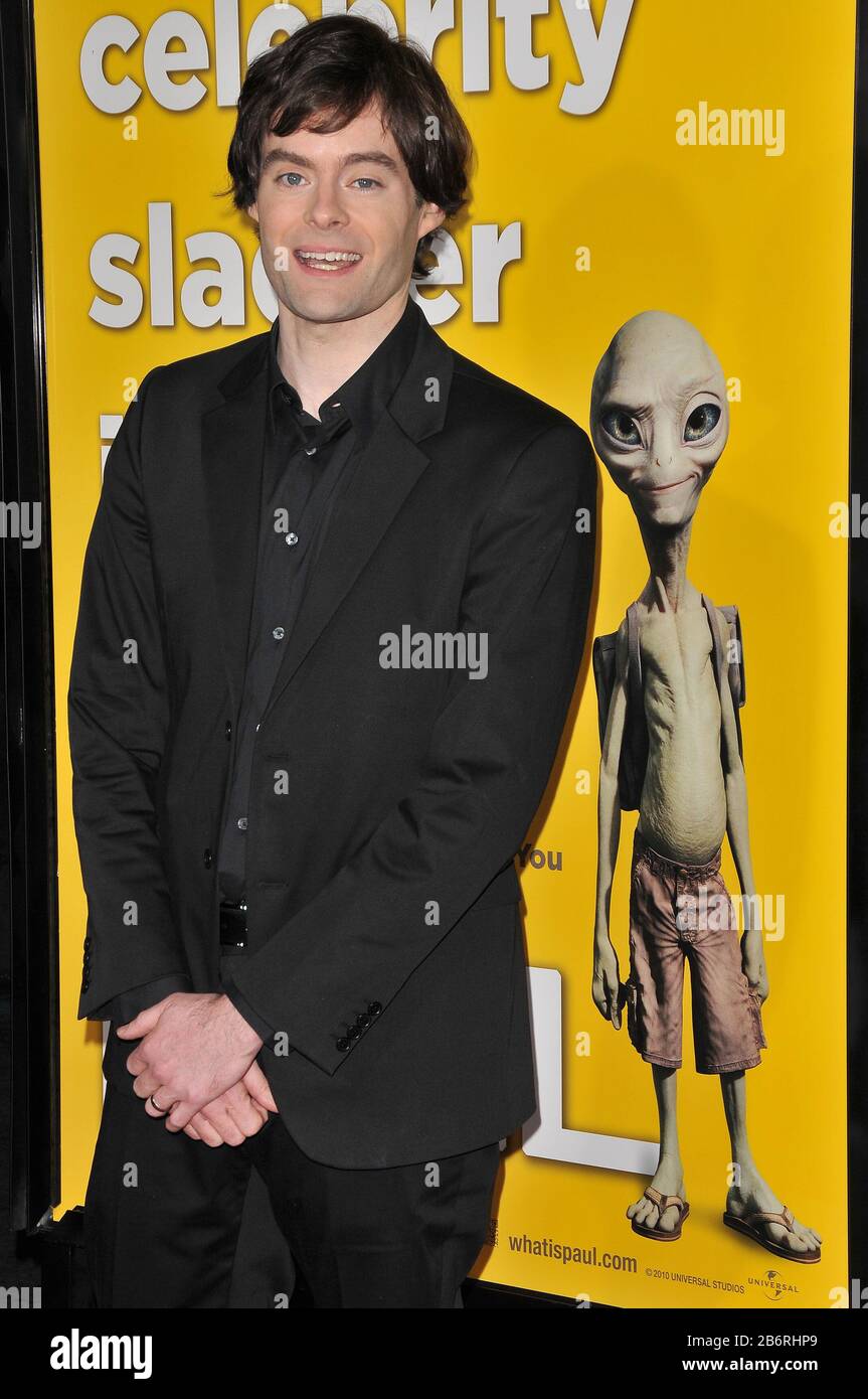 Bill Hader at the Los Angeles Premiere of "Paul" held at the Grauman's ...
