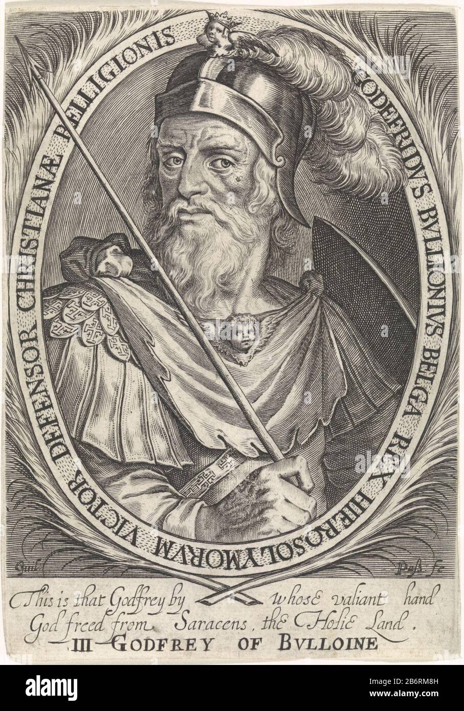 Godfried van Bouillon als een van de negen helden De negen helden (serietitel) Christian hero