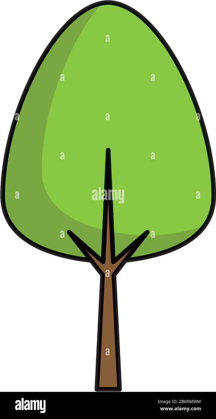 tree plant nature isolated icon Stock Vector Image & Art - Alamy