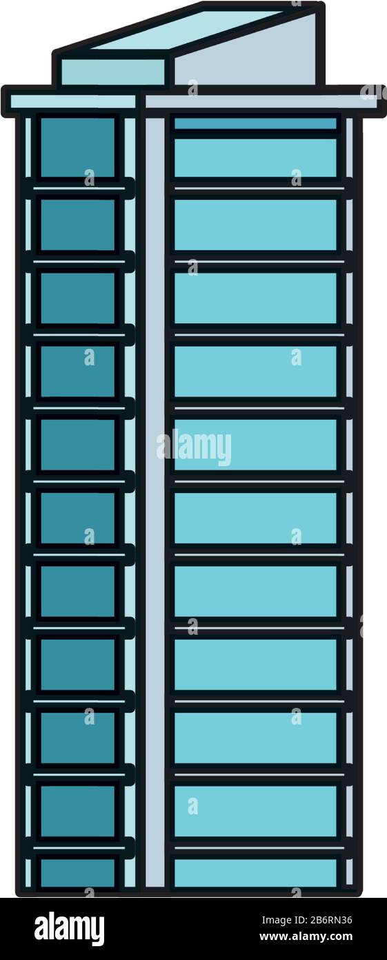building with windows isolated icon Stock Vector Image & Art - Alamy