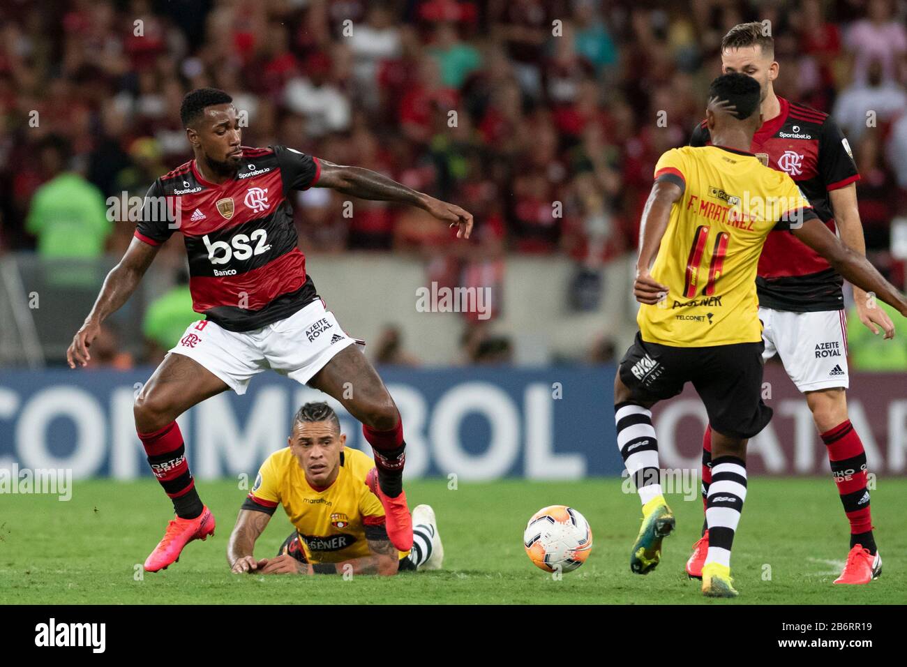 Rio De Janeiro, Brazil. 11th Mar, 2020. Gerson during Flamengo X Barcelona  de Guayaquil, for the group stage of the Copa Libertadores, held in  Maracanã, this Wednesday night (10), in Rio de