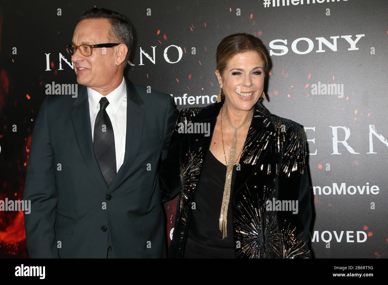 ***FILE PHOTO*** Tom Hanks and Rita Wilson Test Positive For Coronavirus*** LOS ANGELES, CA - OCTOBER 25: Tom Hanks and Rita Wilson at the screening of Sony Pictures Releasing's 'Inferno' held at the DGA Theater on October 25, 2016 in Los Angeles, California. Credit: David Edwards/MediaPunch Stock Photo
