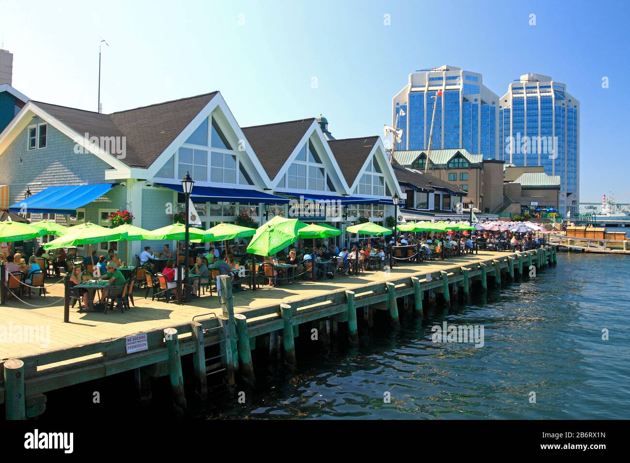 Halifax waterfront, Nova Scotia, Canada Stock Photo