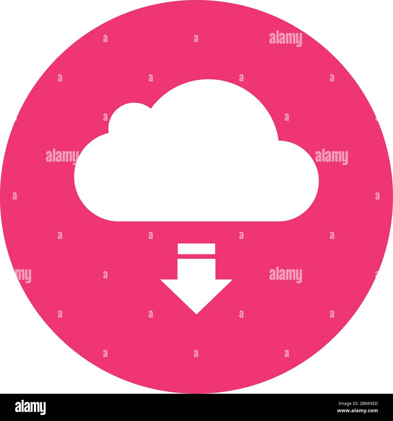 cloud computing with arrow download Stock Vector Image & Art - Alamy