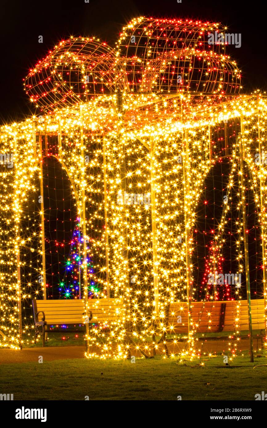 Holiday light display, Riverfront Park, Salem, Oregon Stock Photo - Alamy
