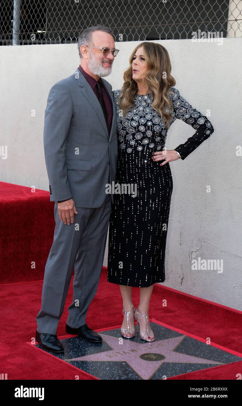 Los Angeles California Usa 11th Mar 2020 Tom Hanks And Rita