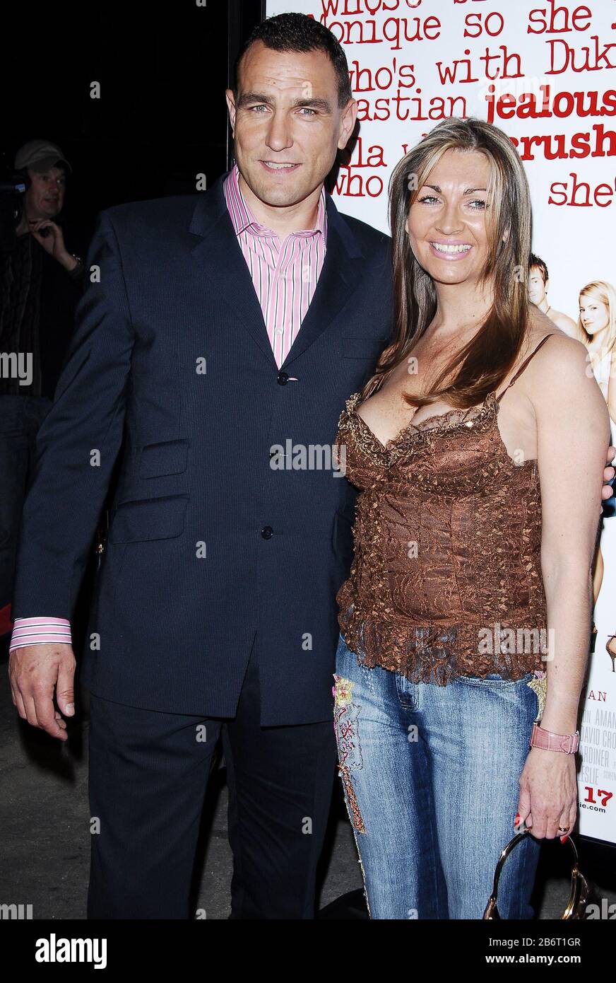 Vinnie Jones Tanya Jones Shes High Resolution Stock