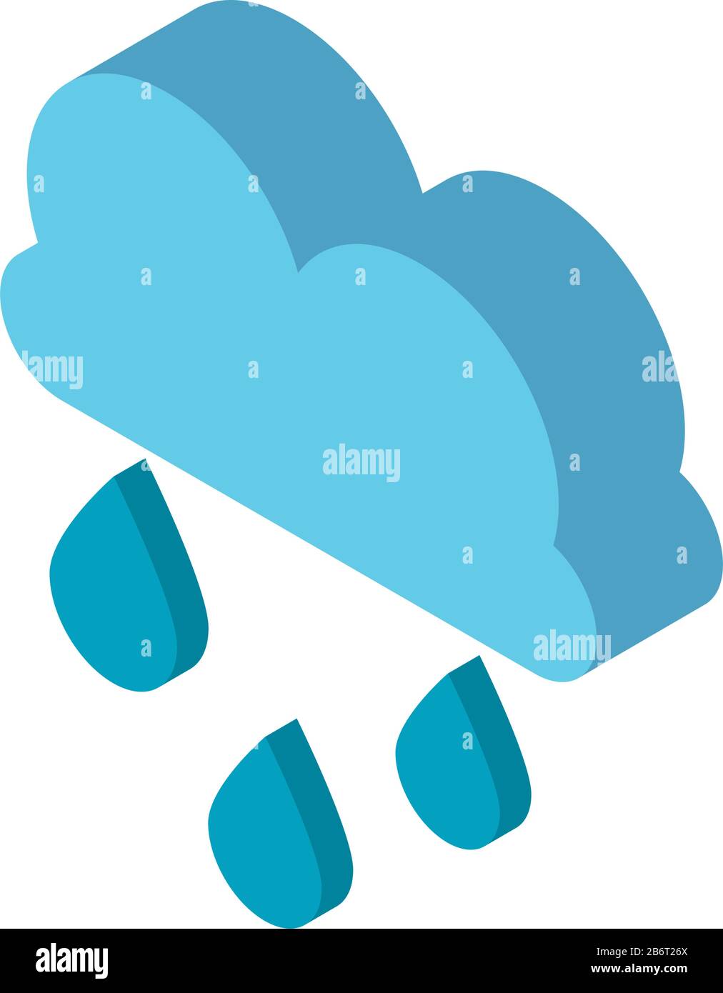 Rainy cloud weather symbol icon Stock Vector Image & Art - Alamy