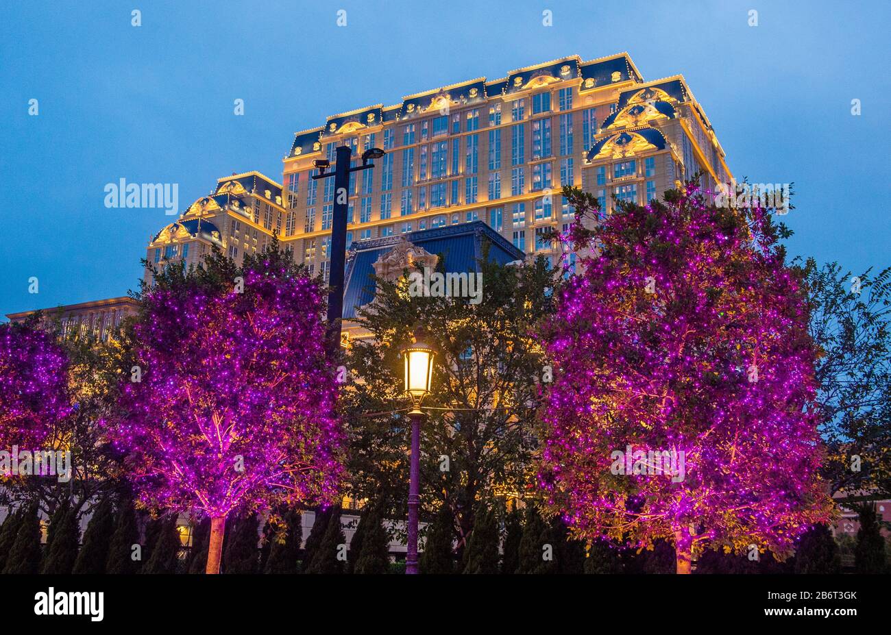 The Parisian hotel and casino in Macau Stock Photo