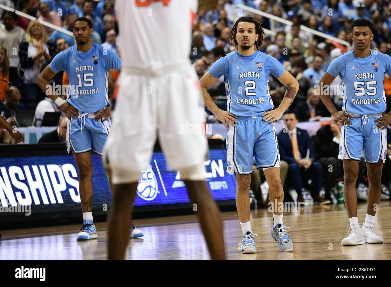 Greensboro, NC, USA. 11th Mar, 2020. North Carolina Tar Heels guard
