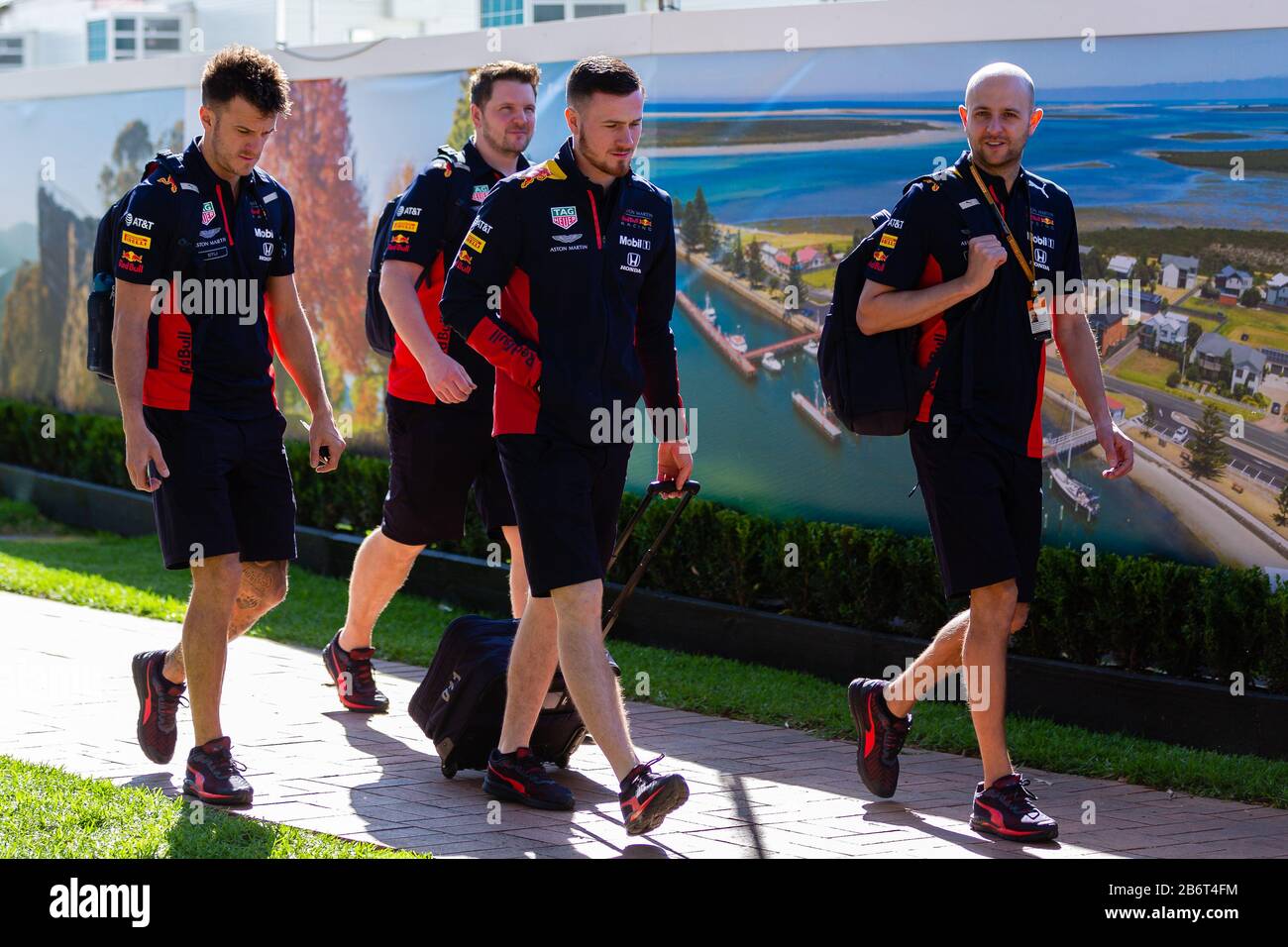 Melbourne, Australia, 12 March, 2020. RedBull team members  during the Formula 1 Rolex Australian Grand Prix, Melbourne, Australia. Credit: Dave Hewison/Alamy Live News Stock Photo