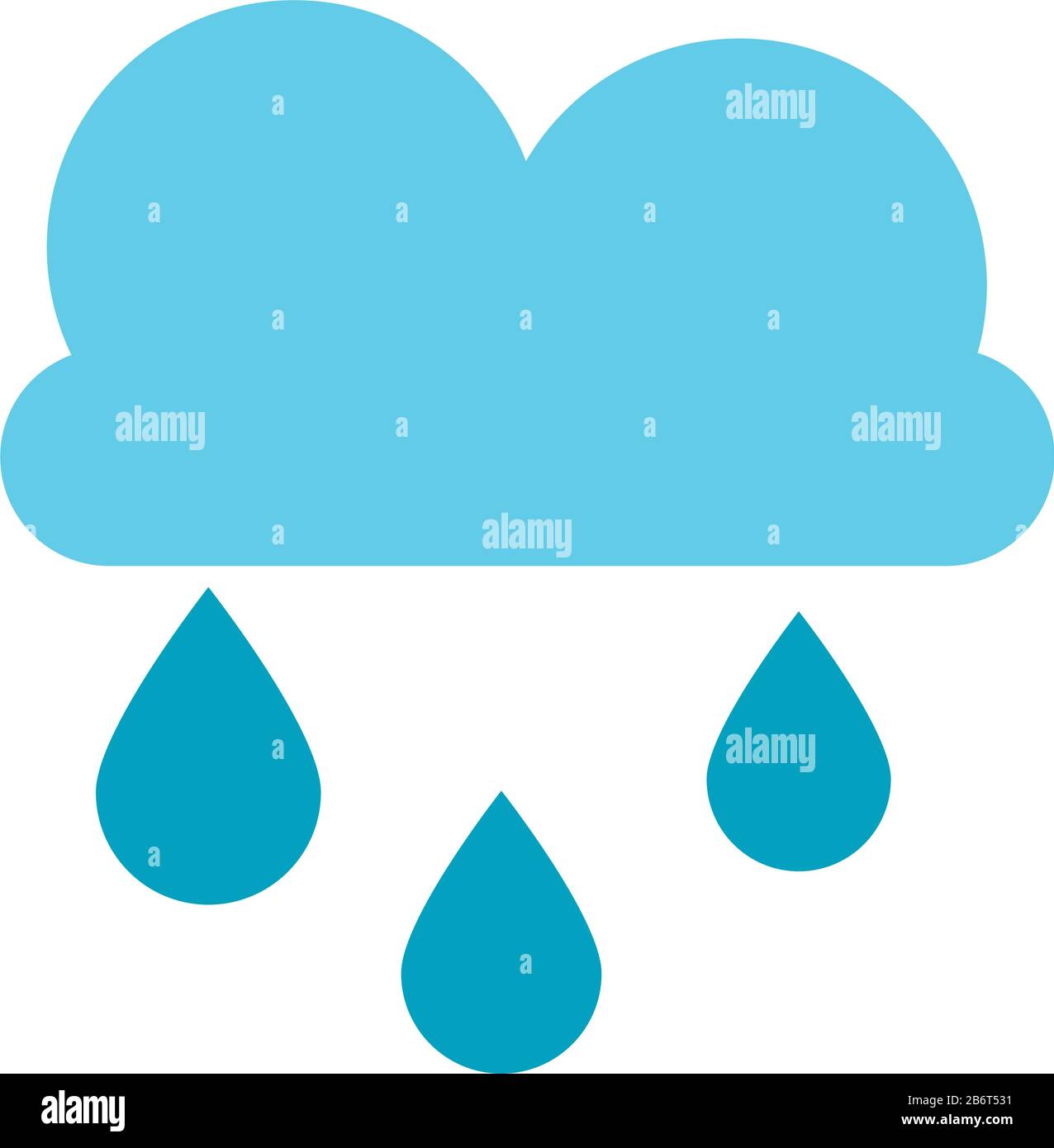 Rainy cloud weather symbol icon Stock Vector Image & Art - Alamy