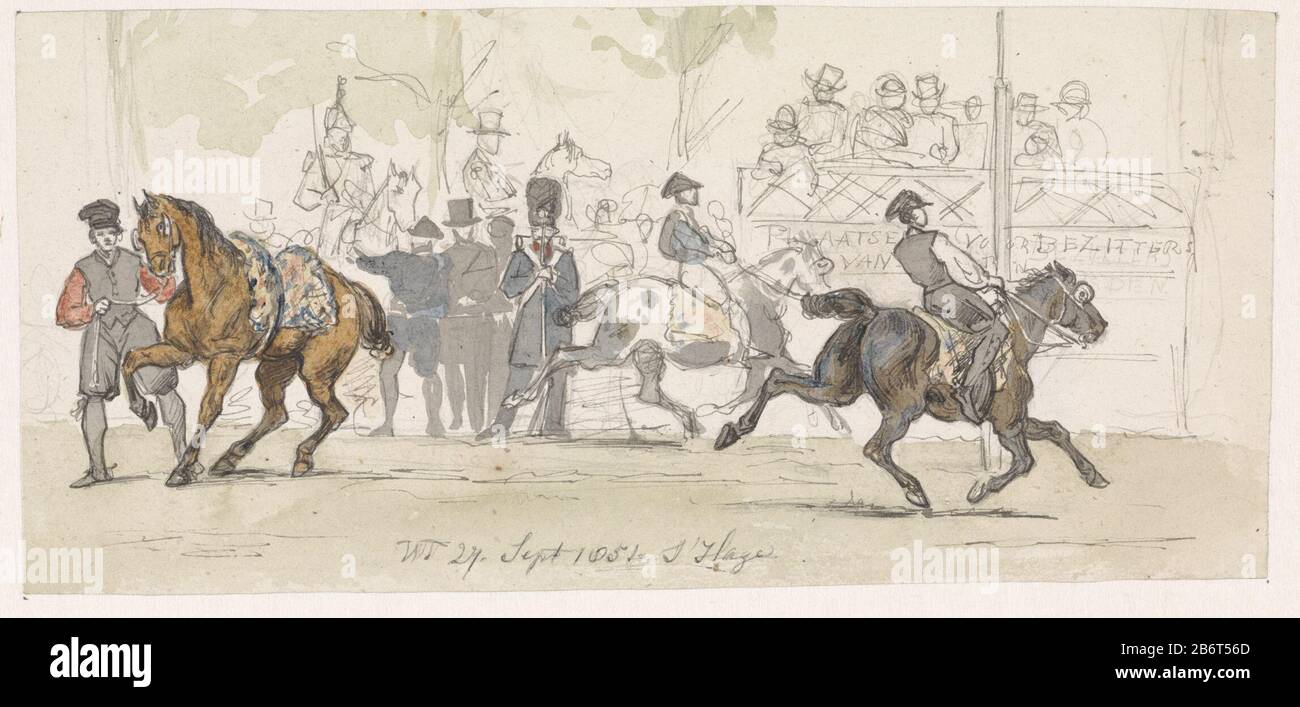 Harddraverij Te S Gravenhage Trotting Race At The Hague Property