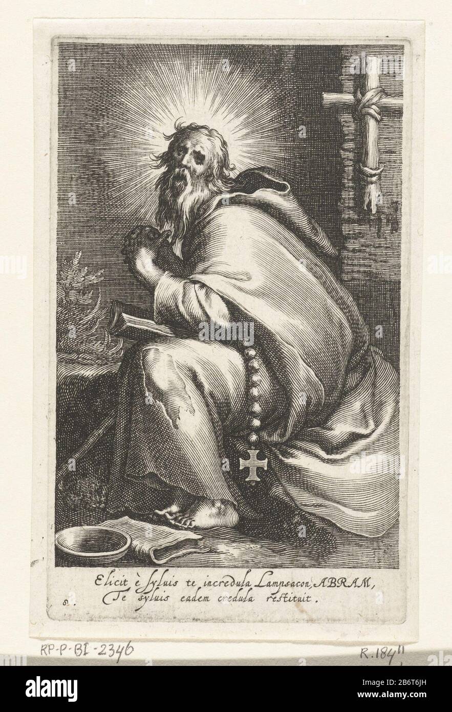 Holy Abraham Kluizenaarelicit E Syluis Eadem Credula Restituit Title Object Hermits Series Title Ad Sacrum Speculum Patribus Which Ales Series Title Property Type Picture Book Illustration Serial Number 8