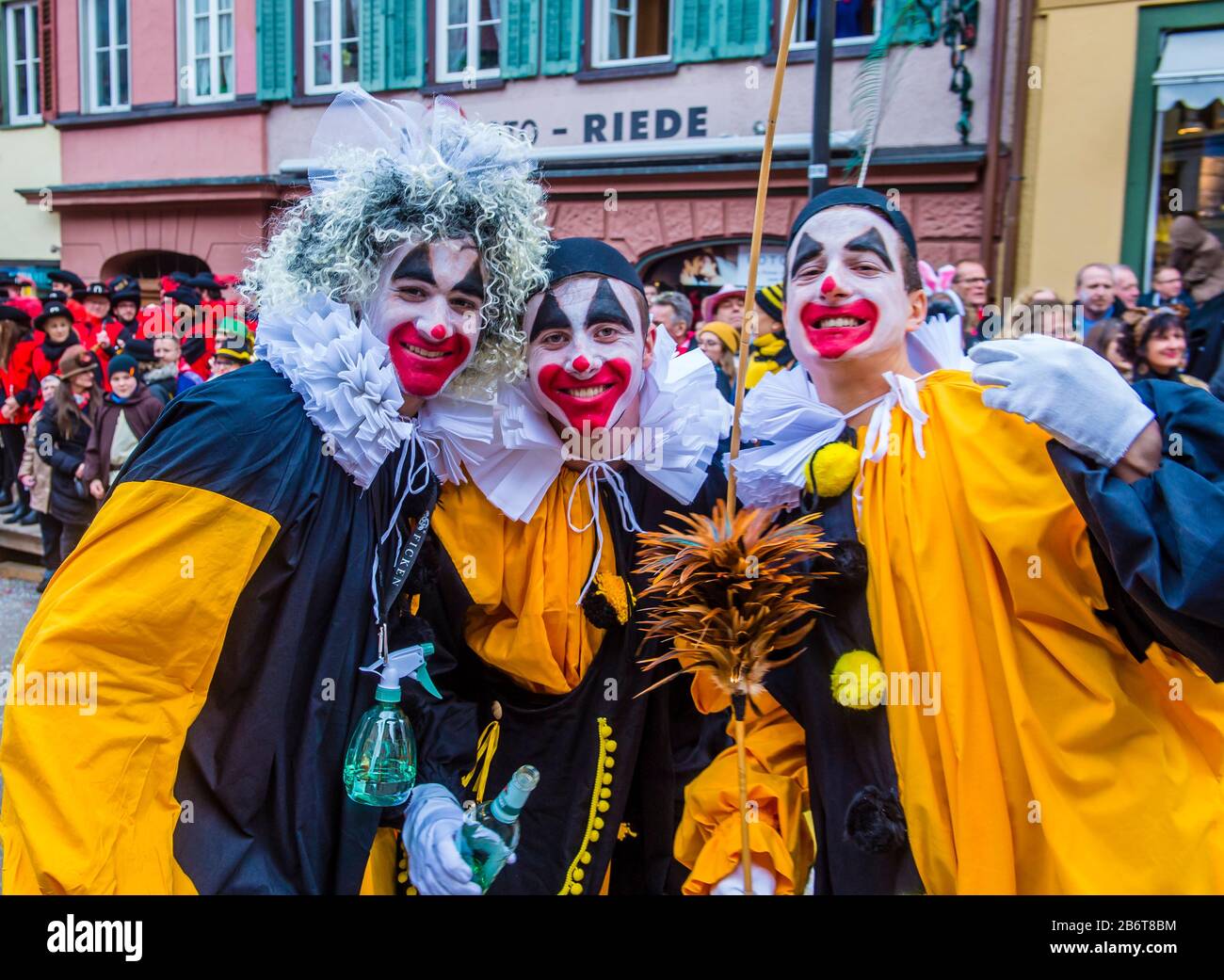 Participants in the Rottweil Carnival in Rottweil , Germany Stock Photo